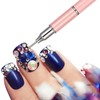 JERCLITY 5 Pieces Double-Ended Rhinestone Pick-Up Manicure Tools, Replaceable Self-Adhesive