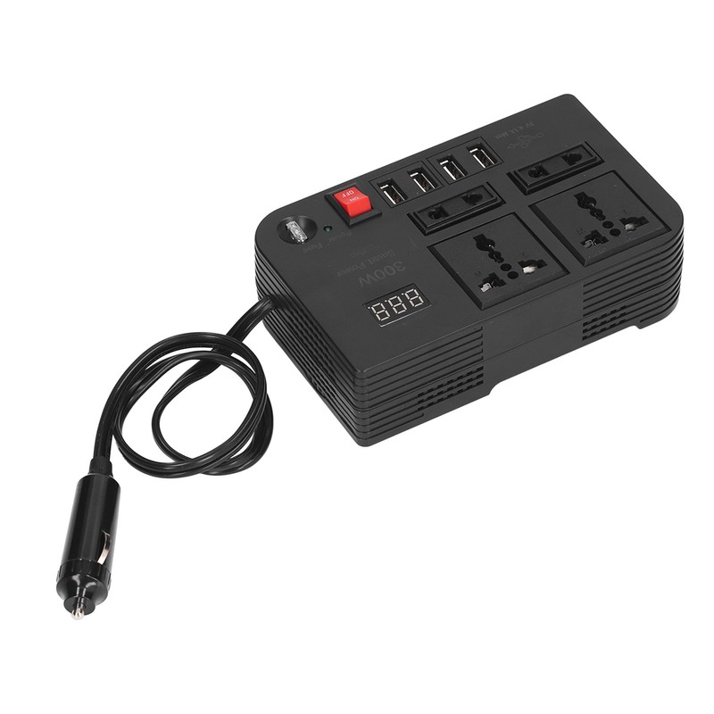 DC12V to AC220V LCD Modified Sine Wave Inverter Car Multifunctional