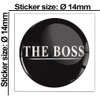 SkinoEu 2 x Diameter 14 mm Sticker The Boss Key