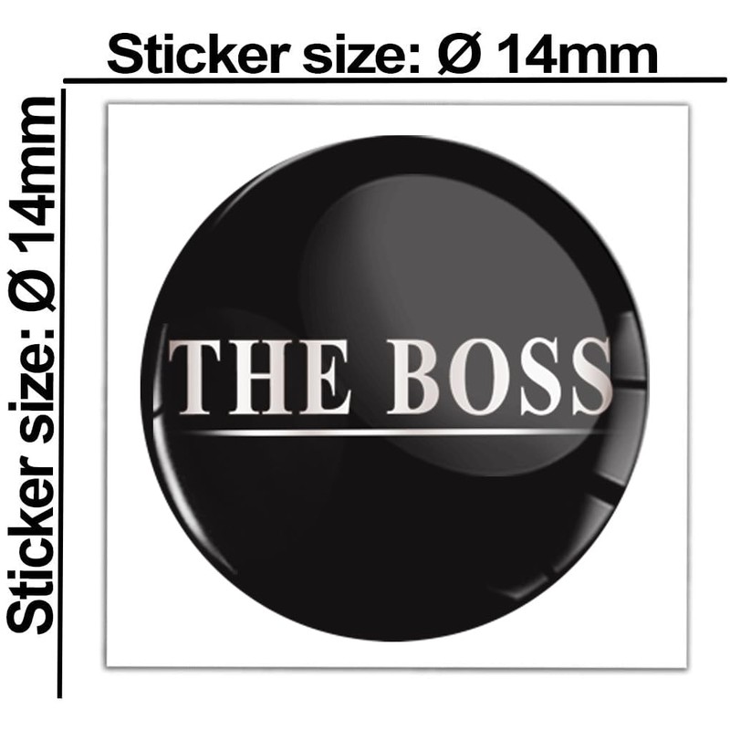 SkinoEu 2 x Diameter 14 mm Sticker The Boss Key