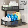 Corbyles 2 Pack Under Sink Organizer With Next-Gen Ball-Bearing Slides,2-Tier