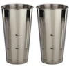 (2-PC) 30 oz Stainless Steel Malt Cups Commercial Grade Milkshake