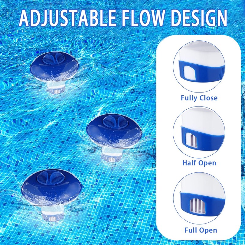 Chlorine Dispenser, Collapsible/Retractable Pool Spa 1" Chlorine/Bromine Tablet Dispenser Hot