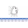 Unbranded Stainless Steel Quick Link Screw Lock Chain Fastener Carabiner