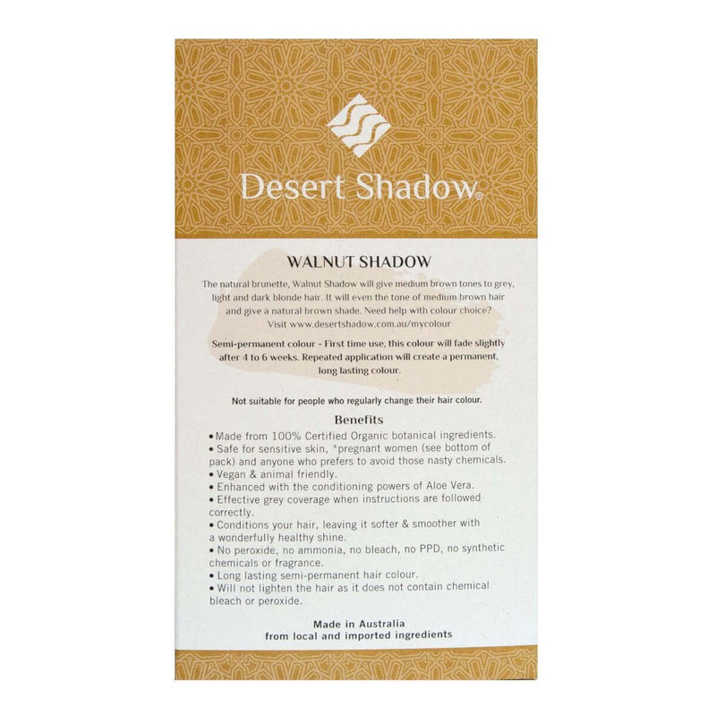 Desert Shadow Organic Hair Dye, Sun Shadow 100g