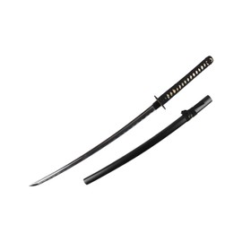 Onikiri K-580-CR 1045 Handmade Katana Scabbard Carbon Steel with Crane Tsuba, 41", Black