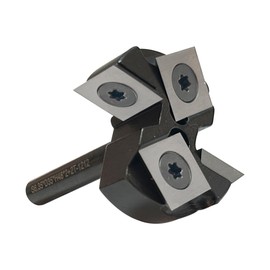 FOX DISCOVERY CNC Spoilboard Surfacing Router Bit 1/4" Shank, Slab Flattening Router Bit with 1-3/8" Cutting Diameter, 2+2 Flutes Insert Carbide Wood Planer Router Bits