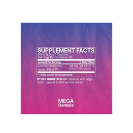 Genesis Mega Genesis Microbiome-Gut Health Support Probiotic 60 Caps