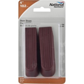 National Hardware N225-987 V334 Door Stops in Brown, 2 Pack