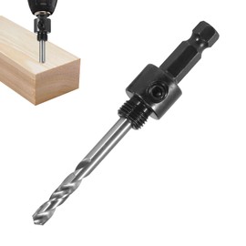 A1 Hole Saw Arbor 14-30mm Quick Change Hex Shank Mandrel with 6.35mm High-Speed Steel Pilot Drill Heavy Duty Carbon Steel Arbor for Power Drill Compatible with Bi-Metal Carbide and Diamond Hole Saws