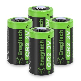 Enegitech CR2 Batteries, 3V CR 2 Lithium Battery for Nest Temperature Sensor, Golf Rangefinder, Smart Switch Button Pusher, Instax Square SQ1/SQ6/SQ40 Non-Rechargeable (CR2 4 Pack)