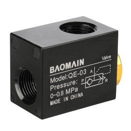 Baomain Válvula de escape rápida neumática QE-03 3/8PT Puerto de entrada
