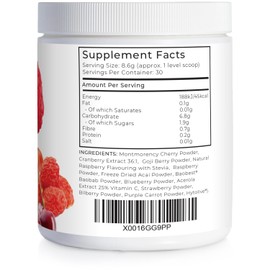 Reds (Red Fruit Drink) - 260g Tub / 30 Servings - Natural Raspberry Flavour with Stevia - Manufactured in the UK - Love Life Supplements - "Live Healthy, Love Life."