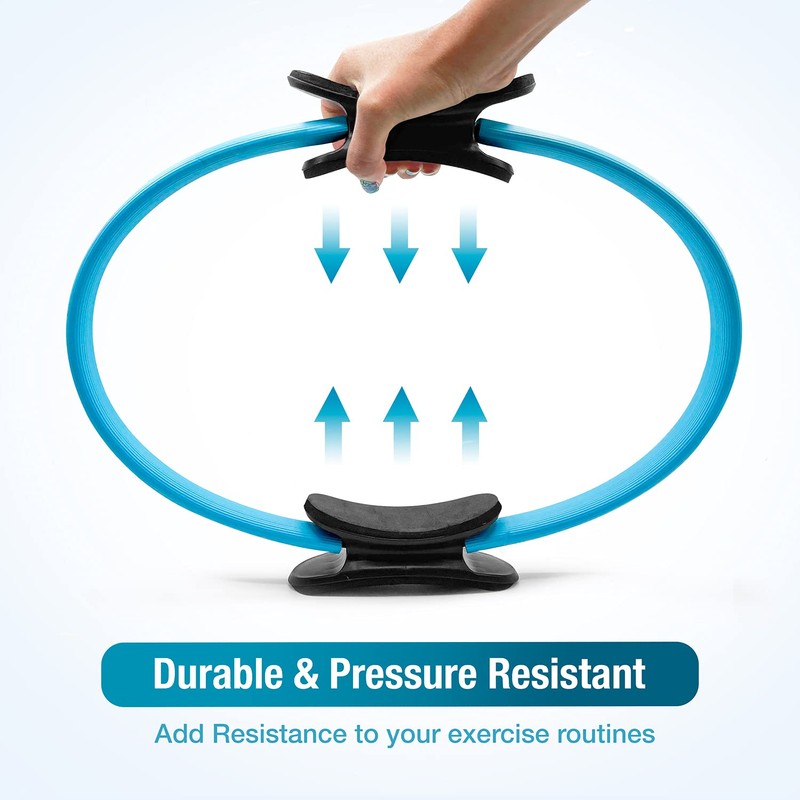 beenax Pilates Ring - Double Handle Exercise Circle, Fitness Magic