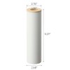 Yamazaki 5980 Bottle-Shaped Tissue Case, Small, Natural, Approx. W 2.8