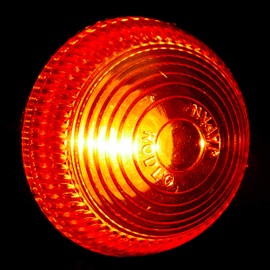 Kitaco 102-80-0500-10 Warren Mini Turn Signal Set, Orange Lens/Single Sphere