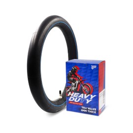 2.50/2.75-10 (80/90-10) Heavy Duty Inner Tube – 2mm Butyl Rubber, TR4 Straight Valve – Fits Honda CRF50/XR50, Suzuki DRZ70/JR50, Yamaha PW50/TTR50, Razor MX650, Baja, Coolster