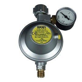 GOK Low Pressure Regulator 30 mbar 1.2 kg/h KLF with Pressure Gauge