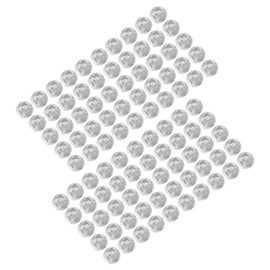 HURRISE 12mm 100pcs Hair Braiding Beads, Plastics Large Hole Section Dreadlocks Hair Braid Beads Bracelet Beads for Crafting Beads for Jewellery Making Kids(Transparent)