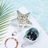 NBEADS 2 Pcs Ocean Theme Ceramic Jewelry Tray, 2 Styles