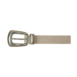 Lucky Brand Women Style Fashion Leather Belt, Western Suede-Distressed White, S (26-27"), Small