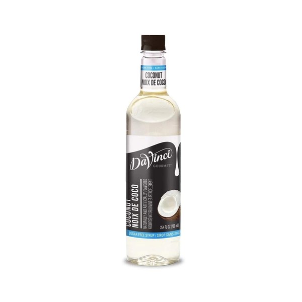 DaVinci Gourmet Sugar Free Coconut Syrup, 750 mL Plastic Bottle