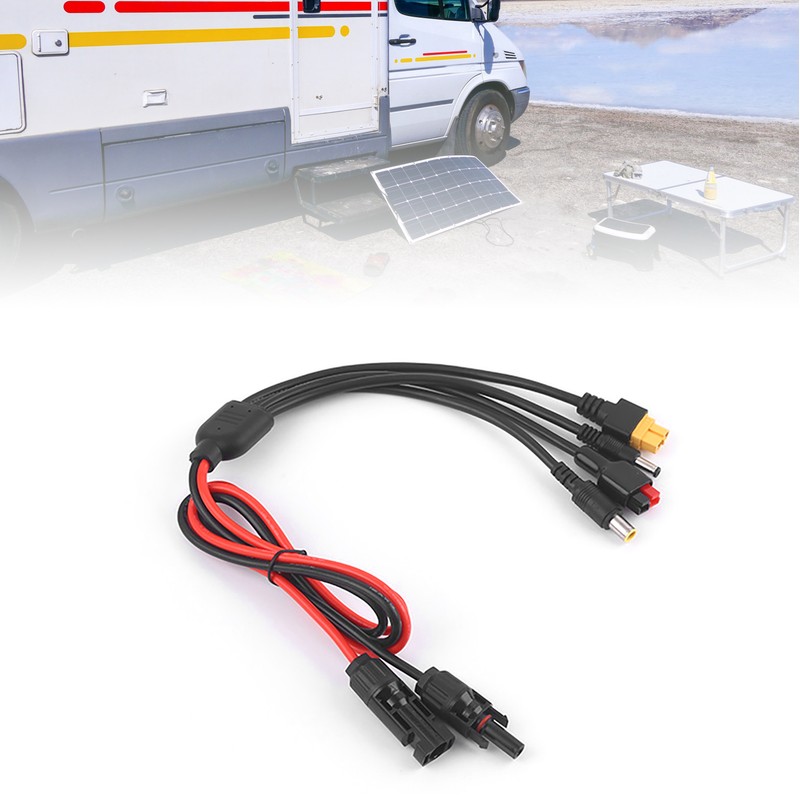 Solar Panel Extension Cable 4 in 1 DC5521 7909 XT60
