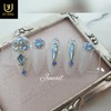 【Rare item】✨Winter wedding nail tips✨ - Short round / 【레어템】✨겨울웨딩