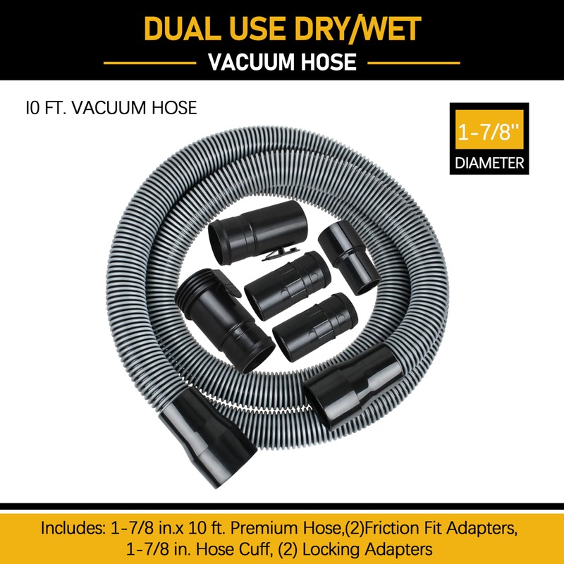 1-7/8-inch Shop Vacuum Hose for Ridgid Wet/dry Vac Replaceable Parts