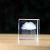 K9 Glass 3D Cloud Paperweight Cube Crystal Art of Ornaments