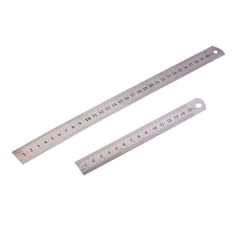Operitacx Sturdy Stainless Steel Ruler Set for School and Office