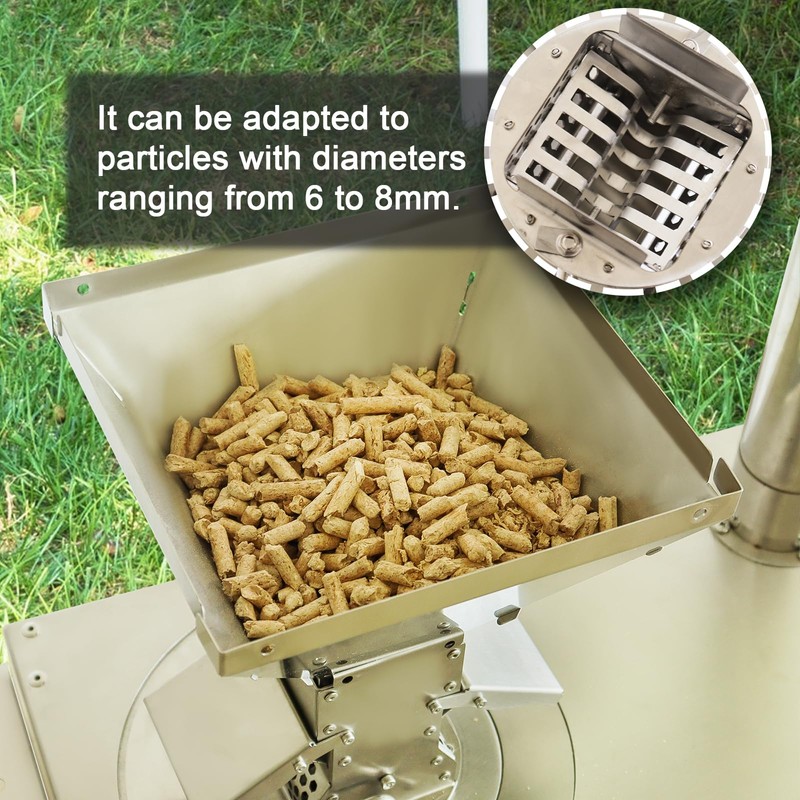 Outdoor Camping Stove Accessory Pellet Bin with Burner for Tent
