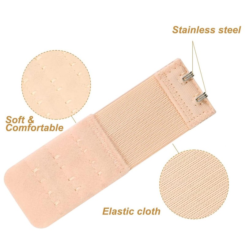Hantoc 3 Pieces Bra Extender, Sof Bra Strap Extension Women's