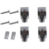 VHEUHZ Toilet Seat Hinge Set Chrome Toilet Seat with Soft