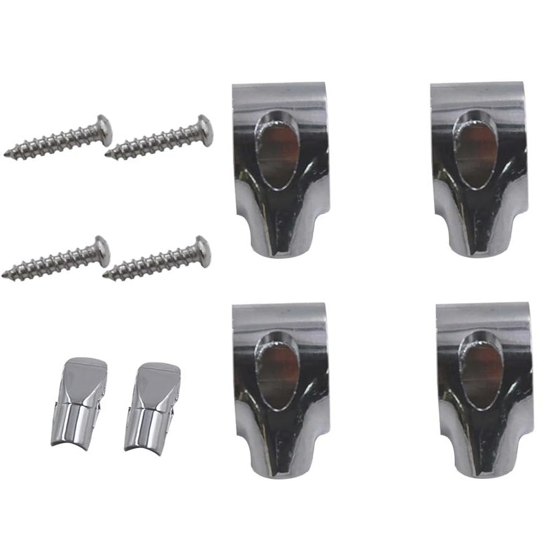 VHEUHZ Toilet Seat Hinge Set Chrome Toilet Seat with Soft