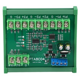 Temperature Sensor Module 4-Channel PT100 RTD Temperature Sensor Board RTU Resistance Collector PTA8C04 with Rail Housing (A220 DC24V)