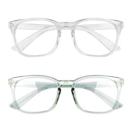 High Tech Blue Light Glasses - Advanced 99% Blue Light Blocking Computer Glasses - Anti Eyestrain & UV Glare Protection:_Grey and Clear