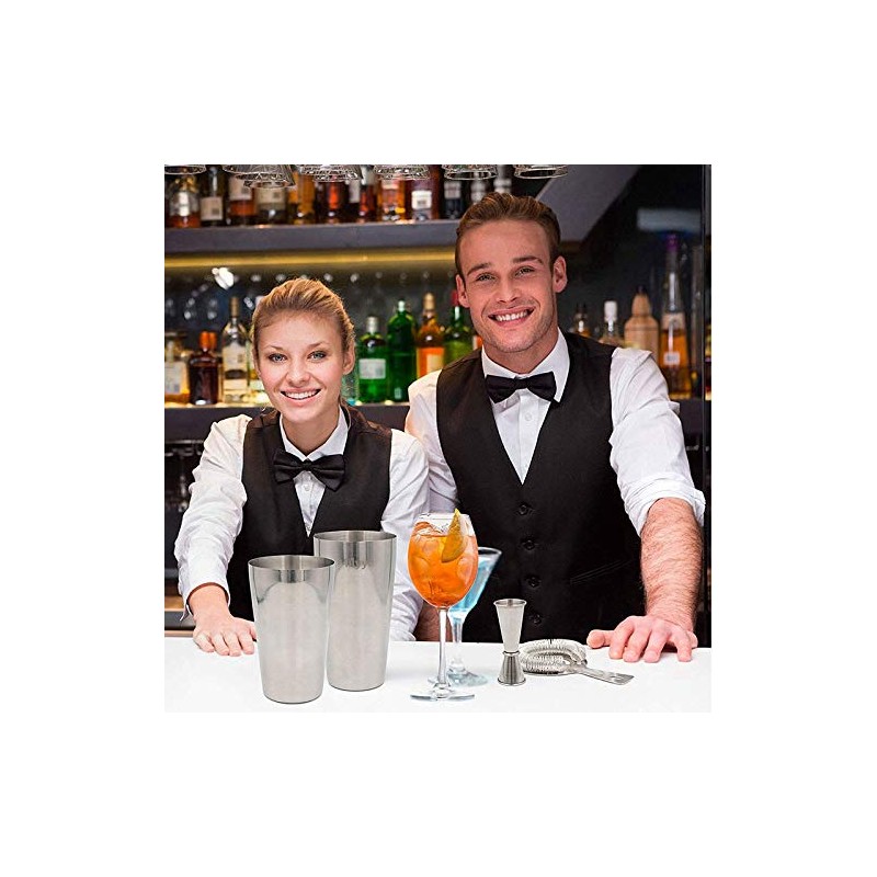 Pylorixz Cocktail Shaker Set: Professional Boston Shaker, Cocktail Strainer and