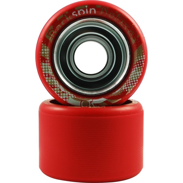 Skate Out Loud Backspin Deluxe Skate Wheels -Red