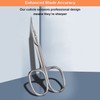 CGBE Professional Curved Tip Cuticle Scissors Stainless Steel Silver