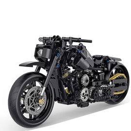 Technic Motorcycle Building Blocks, 586 Pieces Clamping Blocks Technology Super Motorcycle, Technic Motorcycle Model Compatible with Large Brands