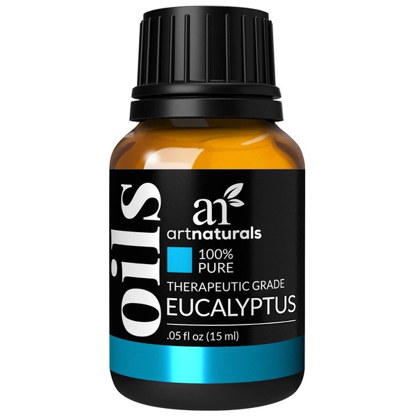 ArtNaturals 100% Pure Eucalyptus Essential Oil - (.5 Fl Oz / 15ml) - Undiluted Therapeutic Grade Fragrance - Soothe Calm and Humidify - for Aromatherapy Diffuser, Steam Room, Suana, HUmidifier