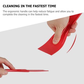 Operitacx Plastic Scrapers 2 Sets Scraper Tools Kitchen Tool Stainless Spatula Plastic Clean Paint Wallpaper Scraper