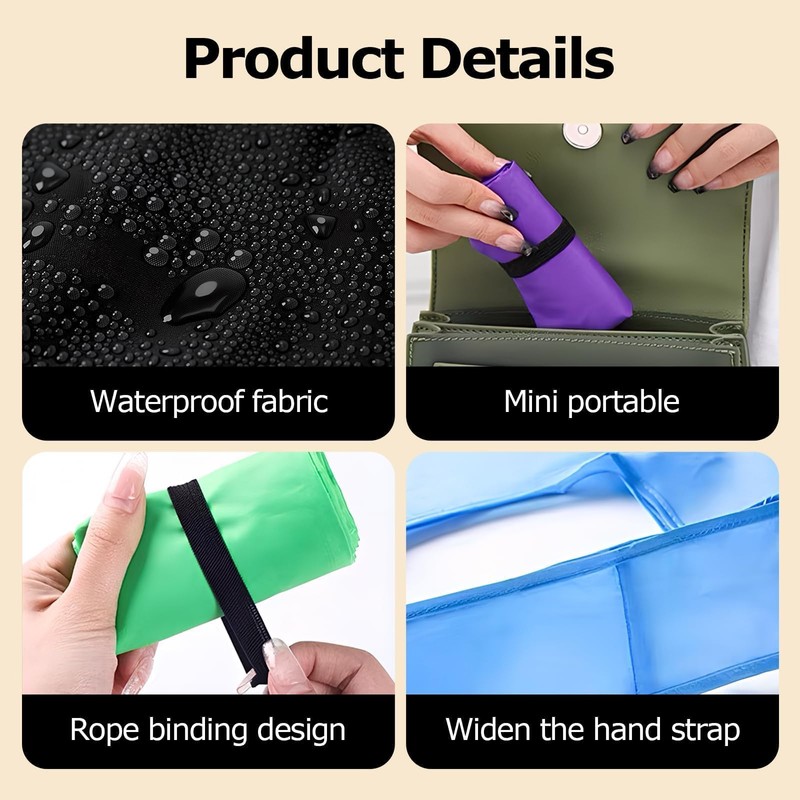 Criyar - Paquete de 2 bolsas plegables para compras, impermeable,