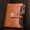 Contacts Bi-fold Leather Wallet, Genuine Leather, Hidden Pocket, Holds Many