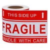 Hycodest 4x6 inch Fragile Labels 100 PCS Handle with Care