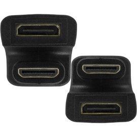 BENACES Up Down Angle Mini HDMI Extension Extender, 180 Degree U-Shaped Mini HDMI Adapter 8K, UHD2.1 Mini HDMI Male to Female Converter Supports 48Gbps Bidirectional Transmission (2 Pack)