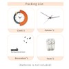 FLEBLE Modern Wall Clocks for Living Room Decor Large Decorative