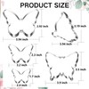 LUBTOSMN Butterfly Cookie Cutter Set-5 Piece-Butterfly Fondant Biscui Cutters
