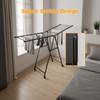 AssHMKIT Clothes Rack, 2-Tier Drying Hanger, for 20 Pieces+, Foldable